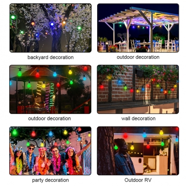 LED户外灯 -  HCP086  G60四色户外灯串